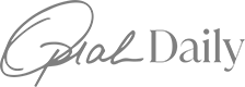Signature-style Oprah Daily logo in gray on a white background