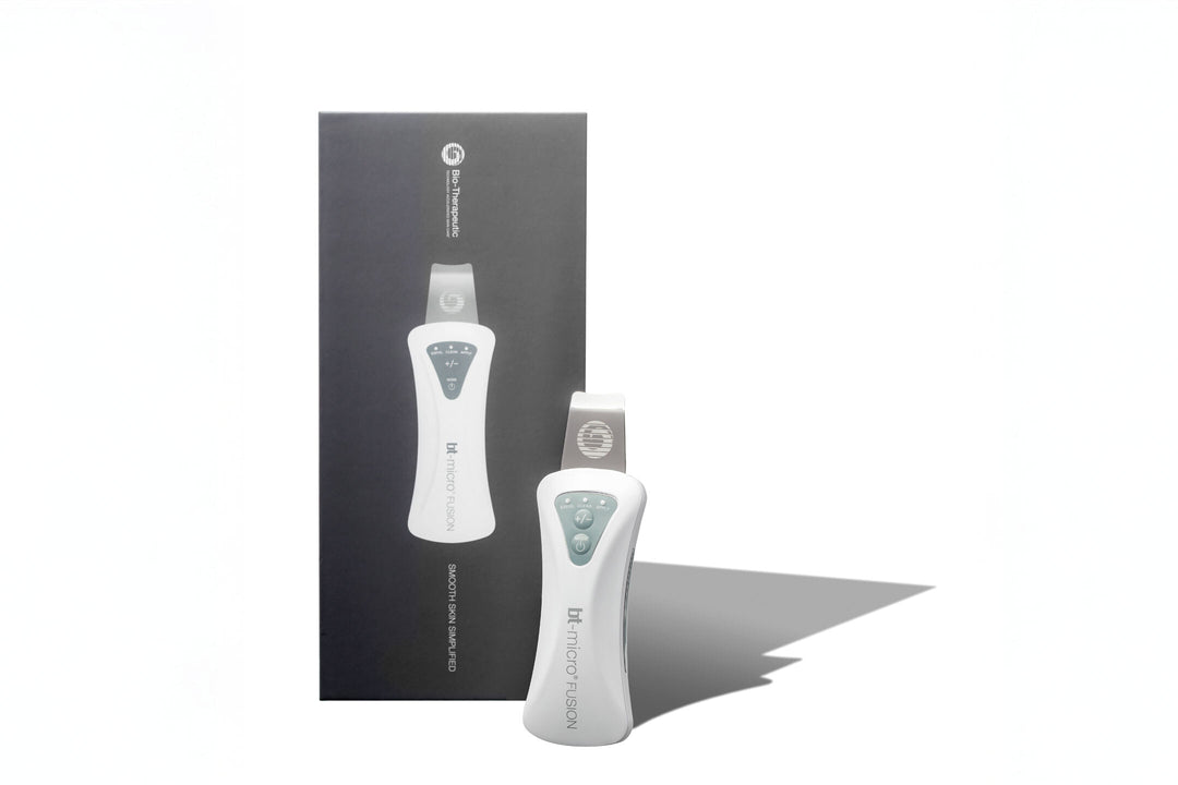 Bio-Therapeutic 'bt-micro fusion' device product image with packaging on a white background