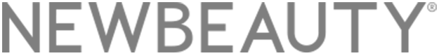 NEWBEAUTY logo in gray on a white background