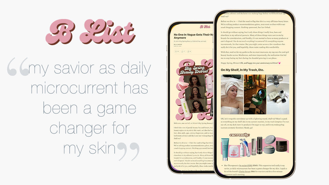 Bella Gerard hails bt-sculpt as "my savior as daily micro current has been a game changer for my skin".